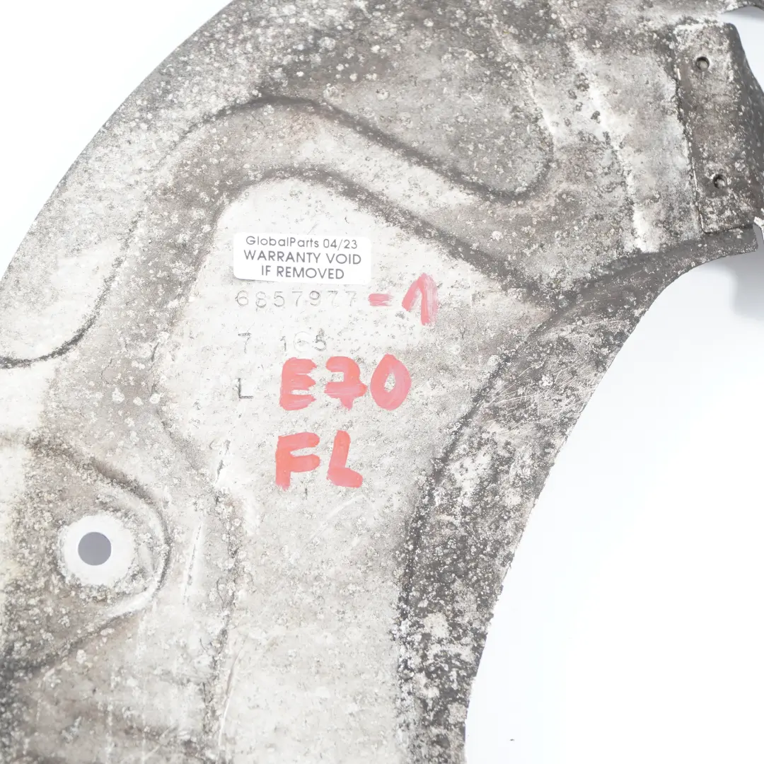 BMW X5 X6 E70 E71 Vorne Links Bremsscheibe Schutzblech Ankerblech - SKU 6857977 - Teilenummer 6857977