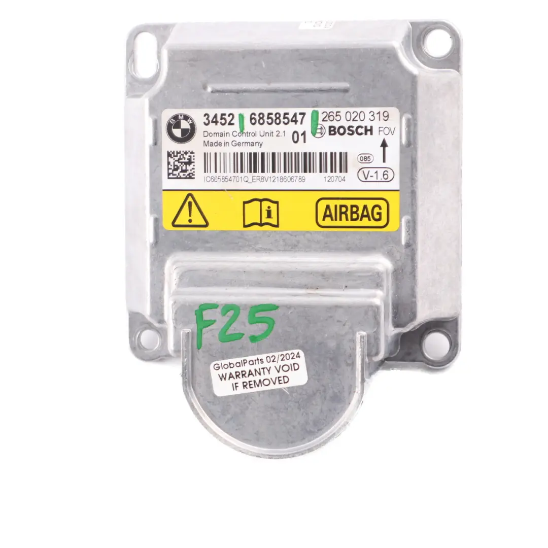 ICM Unidad de Control Módulo de Aire SRS ECU para BMW X3 F25 con número de pieza 6858547 BMW X3 F25 ICM Unidad de Control Módulo de Aire SRS ECU - SKU 6858547 - Número de pieza 6858547