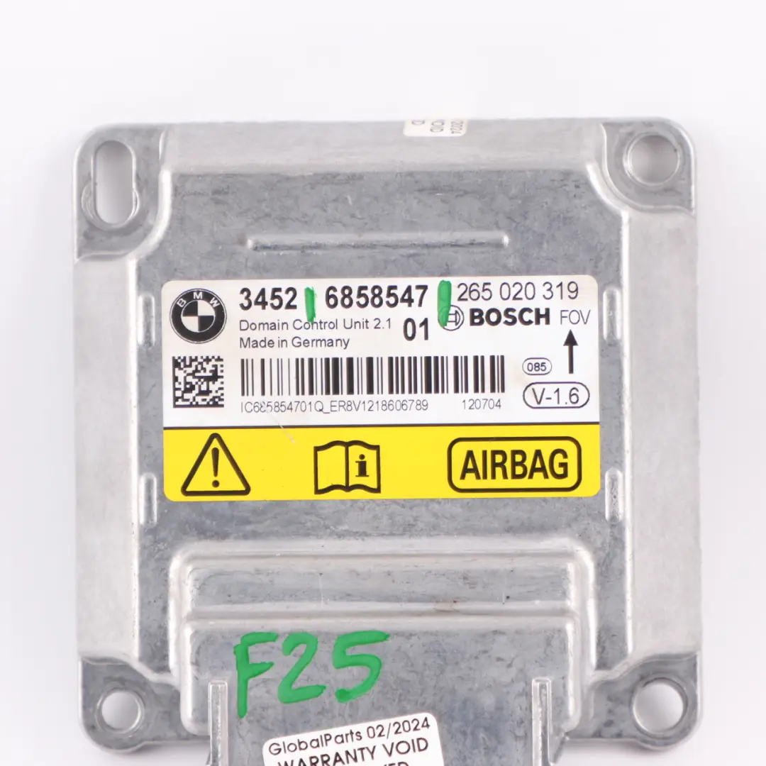 ICM Control Unit Air Module SRS ECU BMW X3 F25 - SKU 6858547 - Part number 6858547