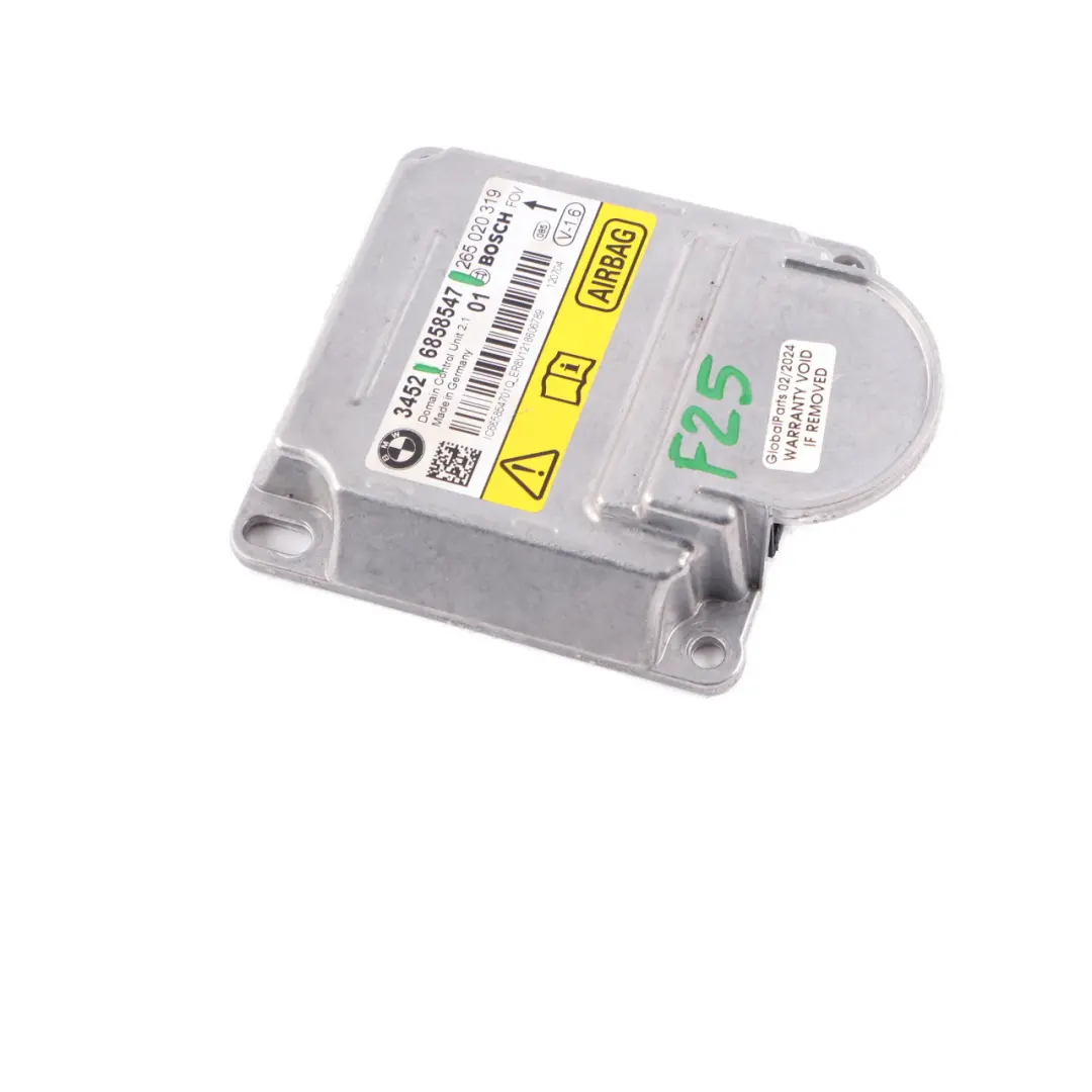 BMW X3 F25 ICM Unité de contrôle Module d'air SRS ECU - SKU 6858547 - Numéro de pièce 6858547