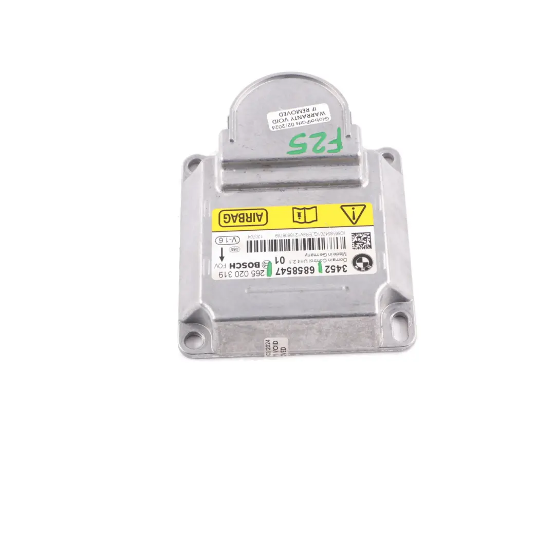 BMW X3 F25 ICM Unité de contrôle Module d'air SRS ECU - SKU 6858547 - Numéro de pièce 6858547