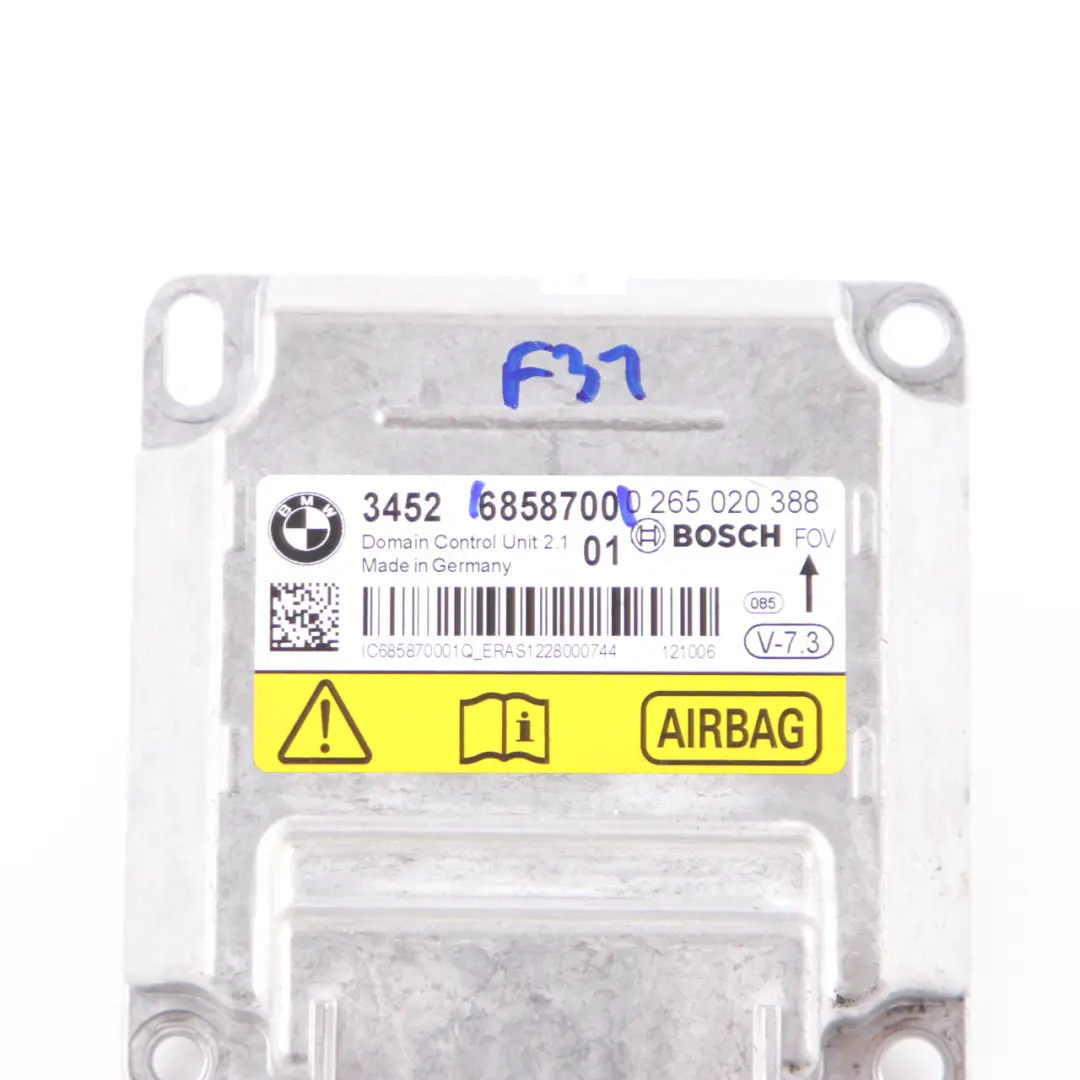  Airbag Module BMW F20 F21 F30 F31 F32 ECU ICM Control Unit Air Bag - SKU 6858700 - Part number 6858700