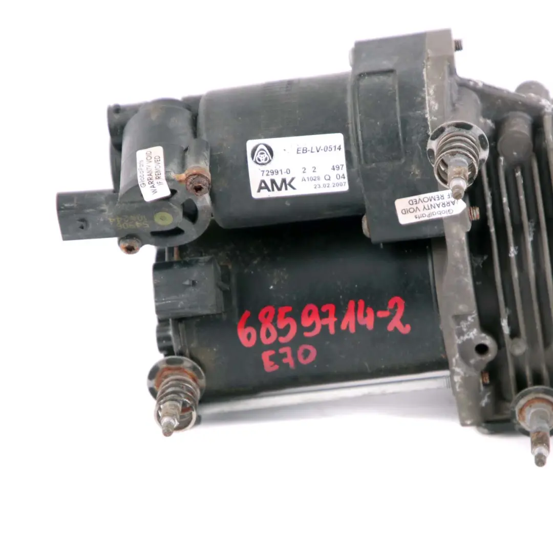 Sospensione Pneumatica Unità Pompa Compressore per BMW X5 X6 E70 E71 con numero di parte 6859714 BMW X5 X6 E70 E71 Sospensione Pneumatica Unità Pompa Compressore - SKU 6859714-2 - Numero di parte 6859714