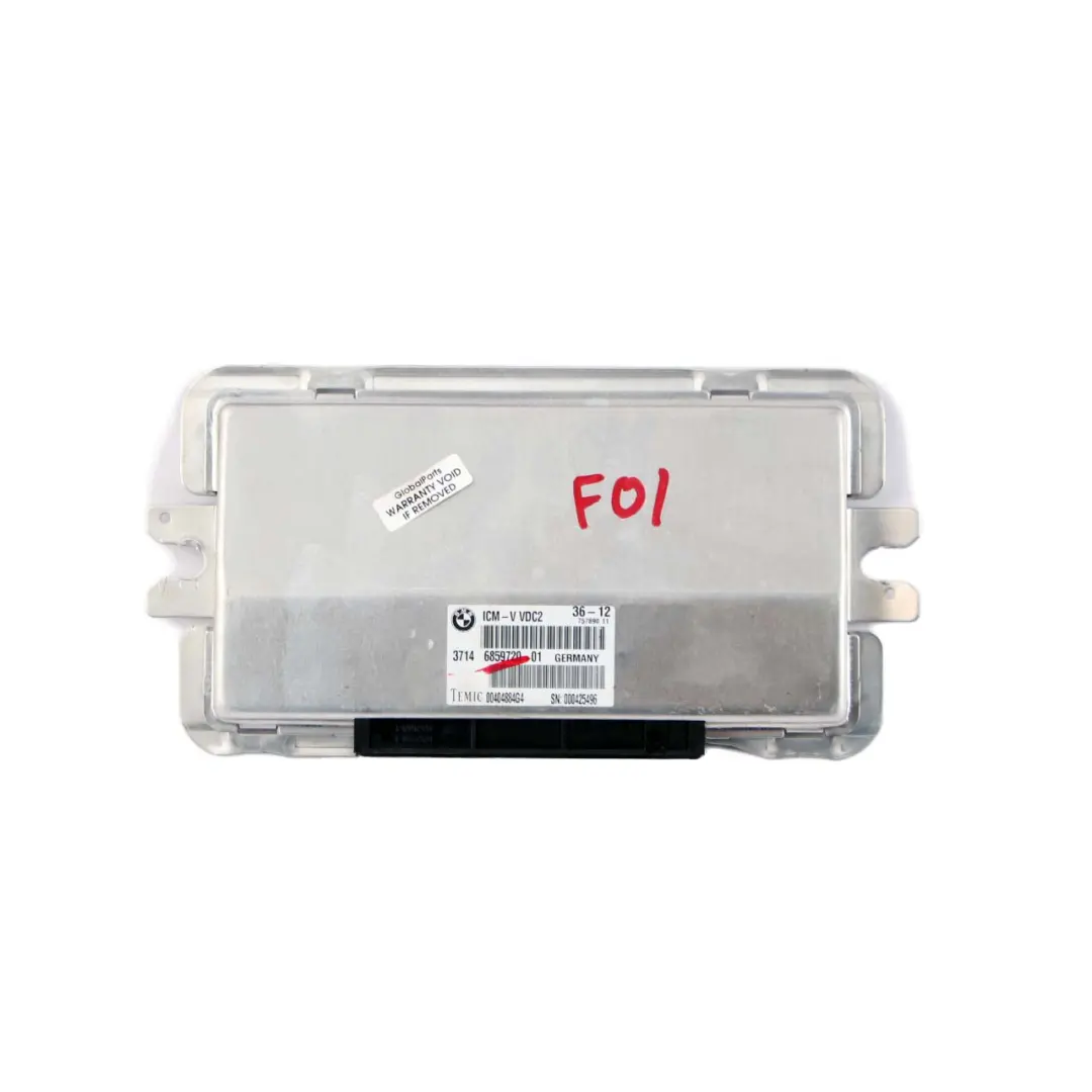 VDC Rear Suspension Level Control Unit Module to BMW 5 6 F07 F10 F11 F12 with Part number 6859720 BMW 5 6 F07 F10 F11 F12 VDC Rear Suspension Level Control Unit Module - SKU 6859720 - Part number 6859720