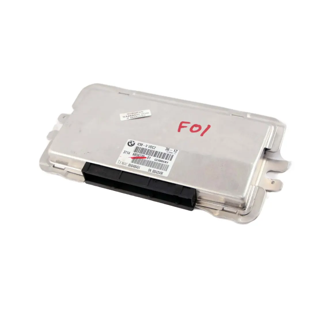 VDC Rear Suspension Level Control Unit Module to BMW 5 6 F07 F10 F11 F12 with Part number 6859720 BMW 5 6 F07 F10 F11 F12 VDC Rear Suspension Level Control Unit Module - SKU 6859720 - Part number 6859720