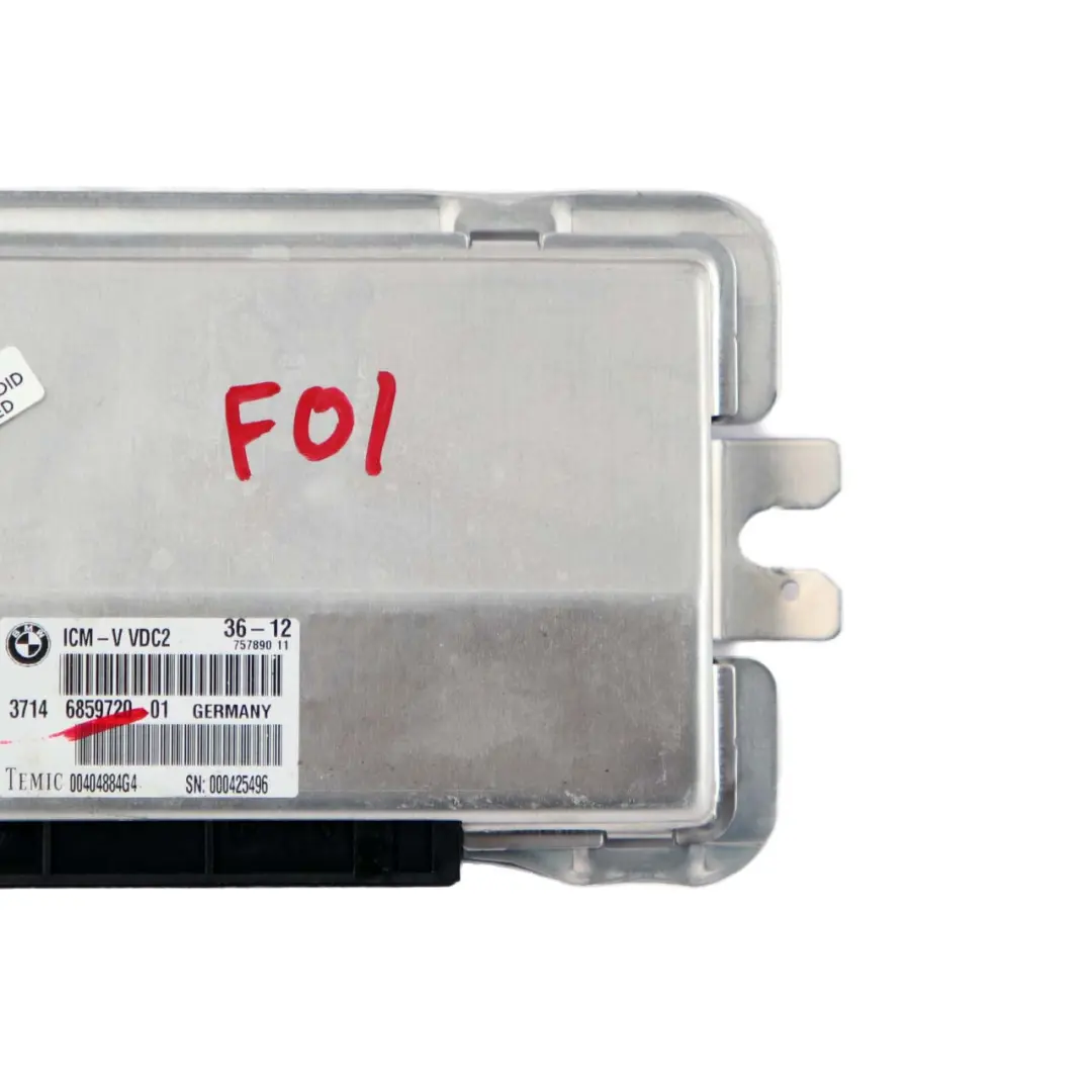 VDC Rear Suspension Level Control Unit Module to BMW 5 6 F07 F10 F11 F12 with Part number 6859720 BMW 5 6 F07 F10 F11 F12 VDC Rear Suspension Level Control Unit Module - SKU 6859720 - Part number 6859720