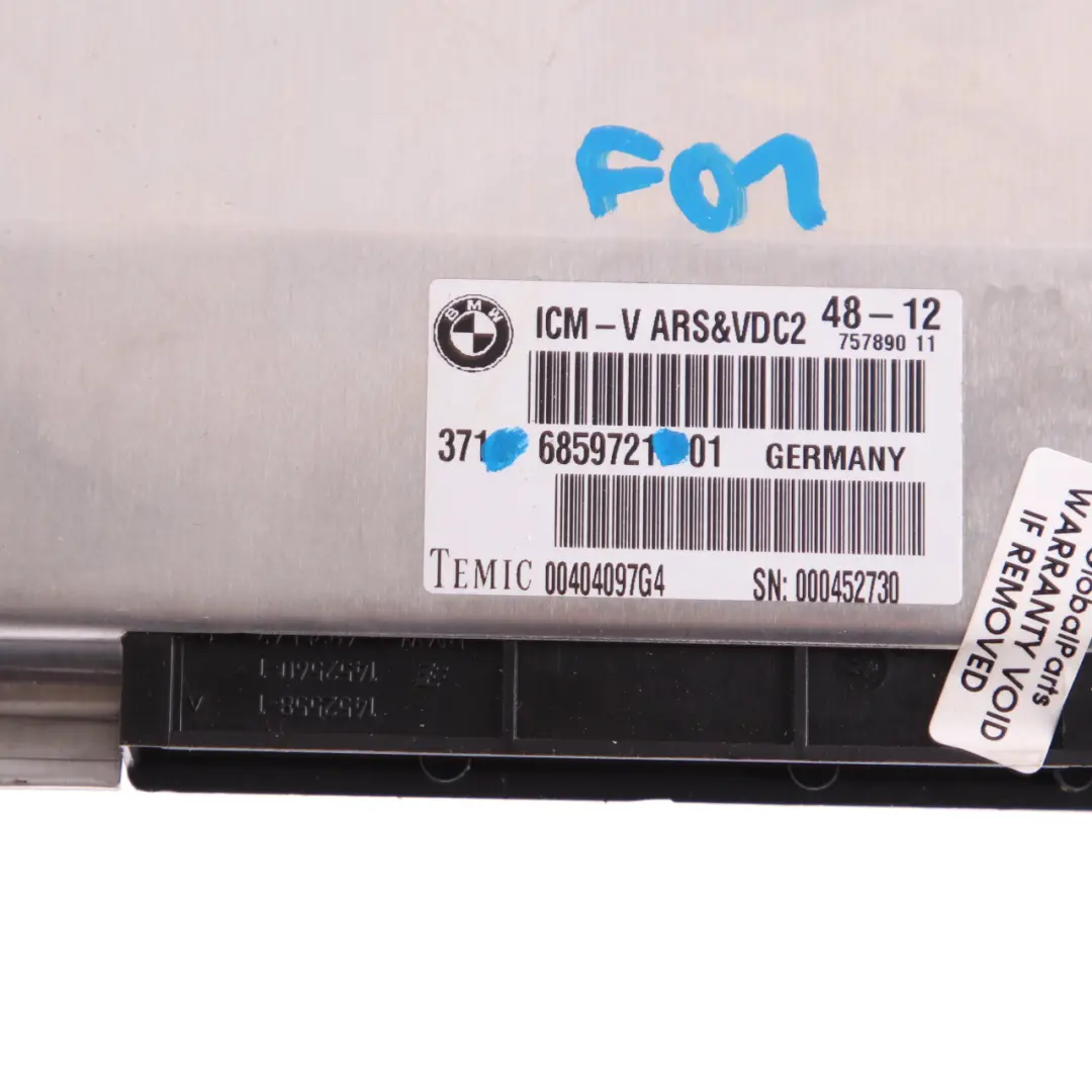 VDC Module BMW F01 F07 F10 F11 F12 Rear Suspension Level Control Unit to with Part number 6859721 VDC Module BMW F01 F07 F10 F11 F12 Rear Suspension Level Control Unit - SKU 6859721 - Part number 6859721