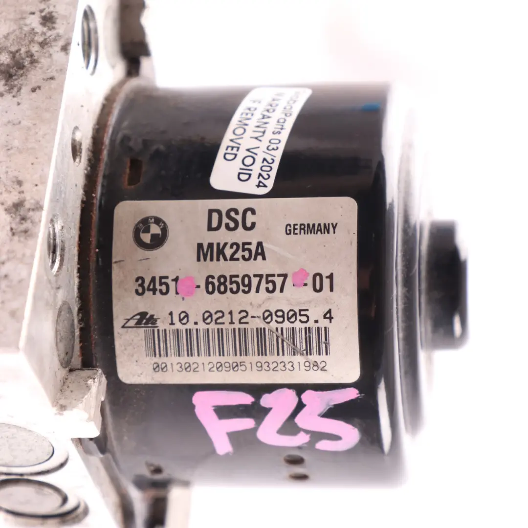 BMW X3 F25 X4 F26 Bremspumpe ABS DSC Pumpensteuerungs Modul 6859758 - SKU 6859757 - Teilenummer 6859757