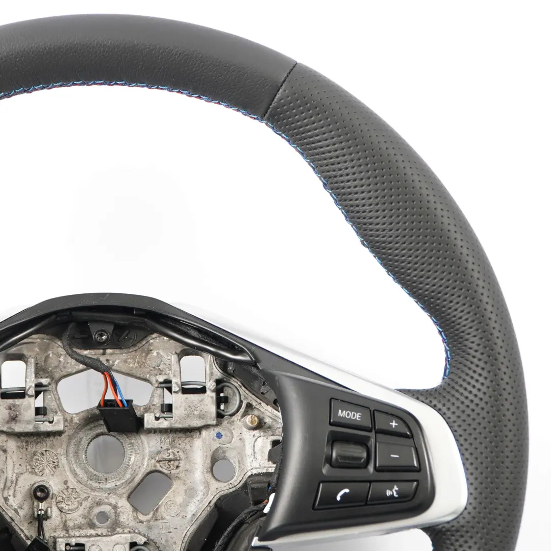 BMW F45 F46 X1 F48 X2 F39 NEW Black Leather Sport Steering Wheel M-tricolored - SKU 6860357-1 - Part number 6860357 