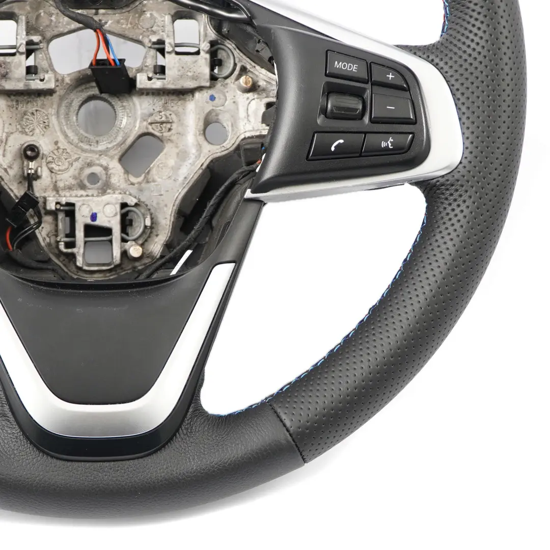BMW F45 F46 X1 F48 X2 F39 NEW Black Leather Sport Steering Wheel M-tricolored - SKU 6860357-1 - Part number 6860357 