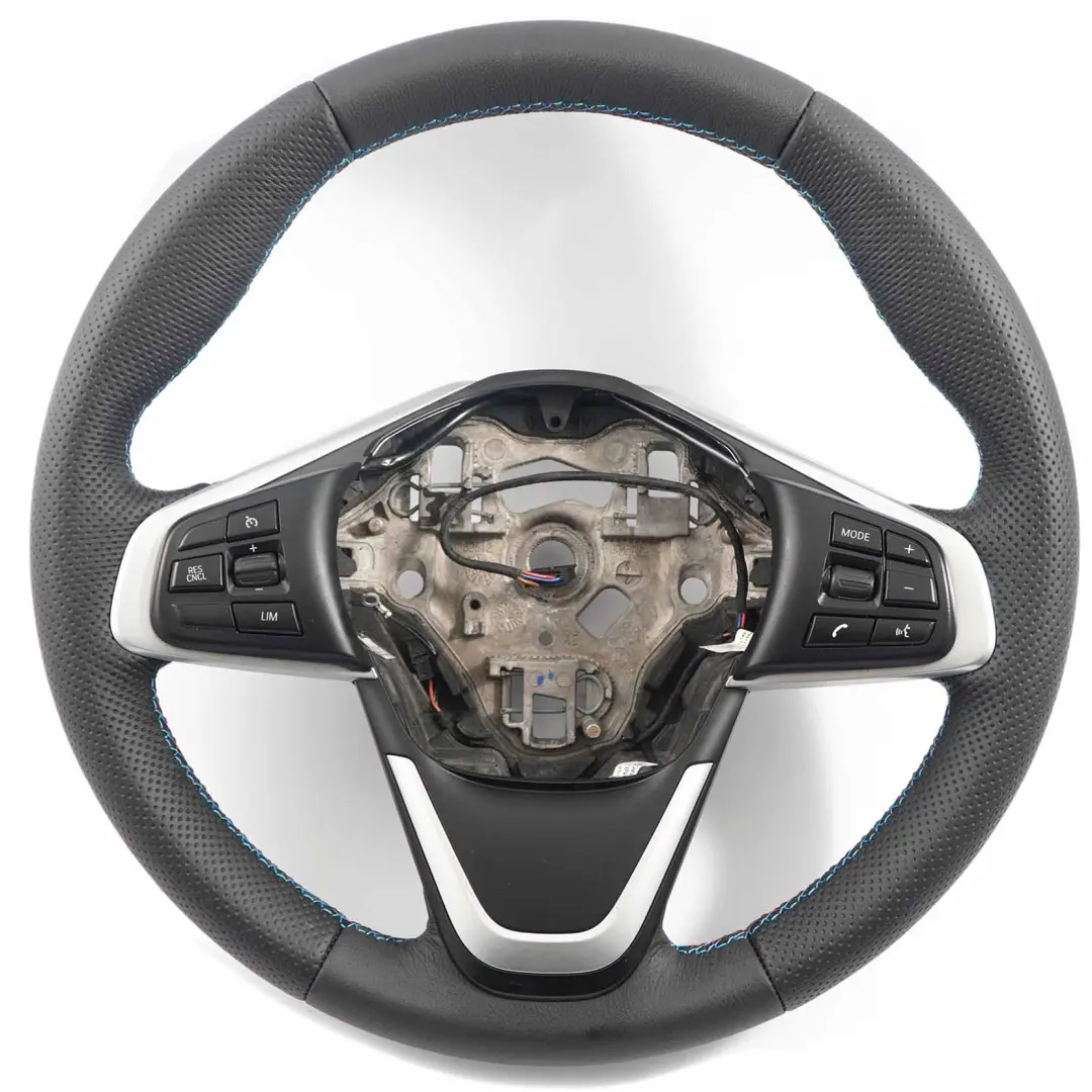 Leather Sport Steering Wheel M-tricolored to BMW F45 F46 X1 F48 X2 F39 NEW Black with Part number 6860357 BMW F45 F46 X1 F48 X2 F39 NEW Black Leather Sport Steering Wheel M-tricolored - SKU 6860357-2 - Part number 6860357