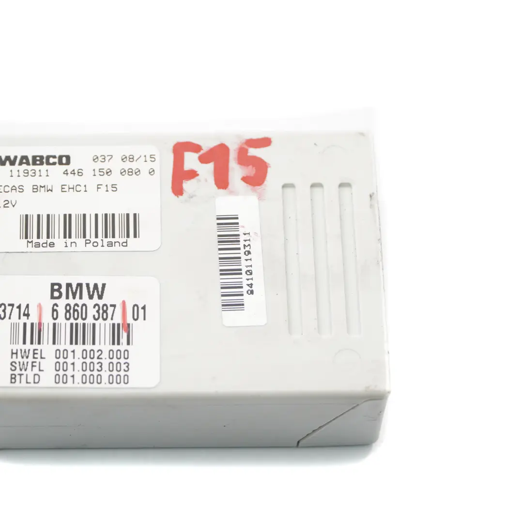  Módulo suspensión neumática BMW X5 F15 F85 X6 F16 F86 Unidad control regulación - SKU 6860387 - Número de pieza 6860387