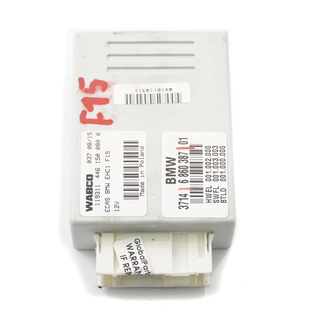 Modulo sospensioni pneumatiche BMW X5 F15 F85 X6 F16 F86 Centralina regolazione per con numero di parte 6860387 Modulo sospensioni pneumatiche BMW X5 F15 F85 X6 F16 F86 Centralina regolazione - SKU 6860387 - Numero di parte 6860387