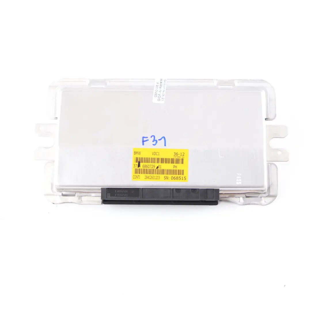 VDC Module BMW F31 Touring Air Suspension Level Control Unit to with Part number 6860729 VDC Module BMW F31 Touring Air Suspension Level Control Unit - SKU 6860729 - Part number 6860729