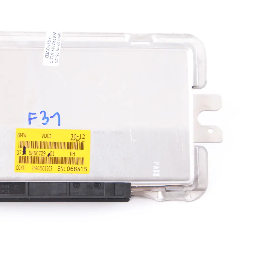 VDC Module BMW F31 Touring Air Suspension Level Control Unit to with Part number 6860729 VDC Module BMW F31 Touring Air Suspension Level Control Unit - SKU 6860729 - Part number 6860729