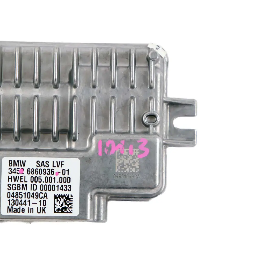 BMW i3 I01 F45 F46 Moduł Sterownik SAS ECU - SKU 6860936 - Numer Części 6860936