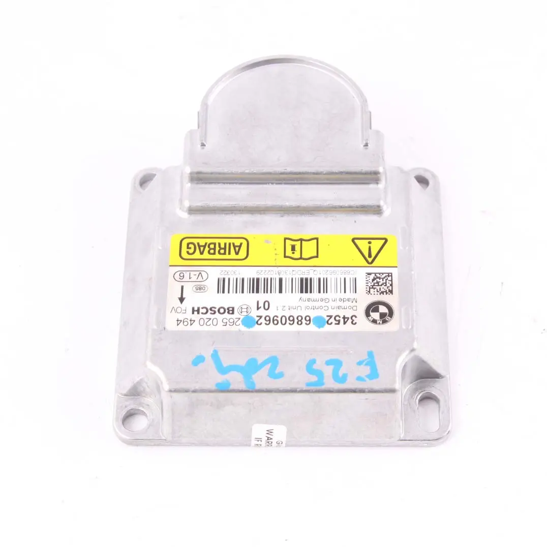 ECU Unità Controllo Modulo Aria Borsa Sicurezza 0265020494 per BMW X3 F25 con numero di parte 6860962 BMW X3 F25 ECU Unità Controllo Modulo Aria Borsa Sicurezza 0265020494 - SKU 6860962 - Numero di parte 6860962