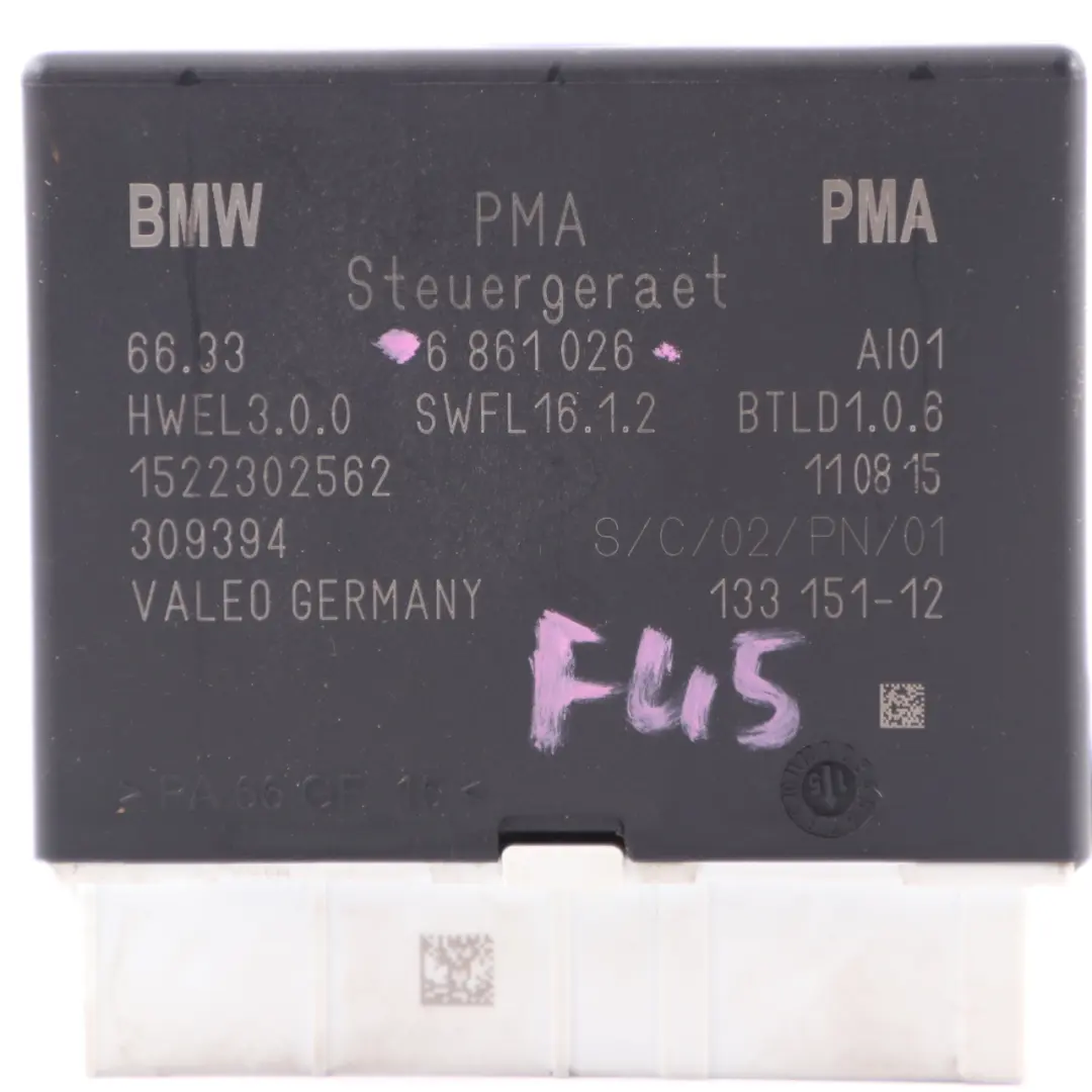 Module Commande PDC Assistant Stationnement pour BMW I01 F45 F46 Mini F55 F56 à propos du numéro de pièce 6861026 BMW I01 F45 F46 Mini F55 F56 Module Commande PDC Assistant Stationnement - SKU 6861026 - Numéro de pièce 6861026