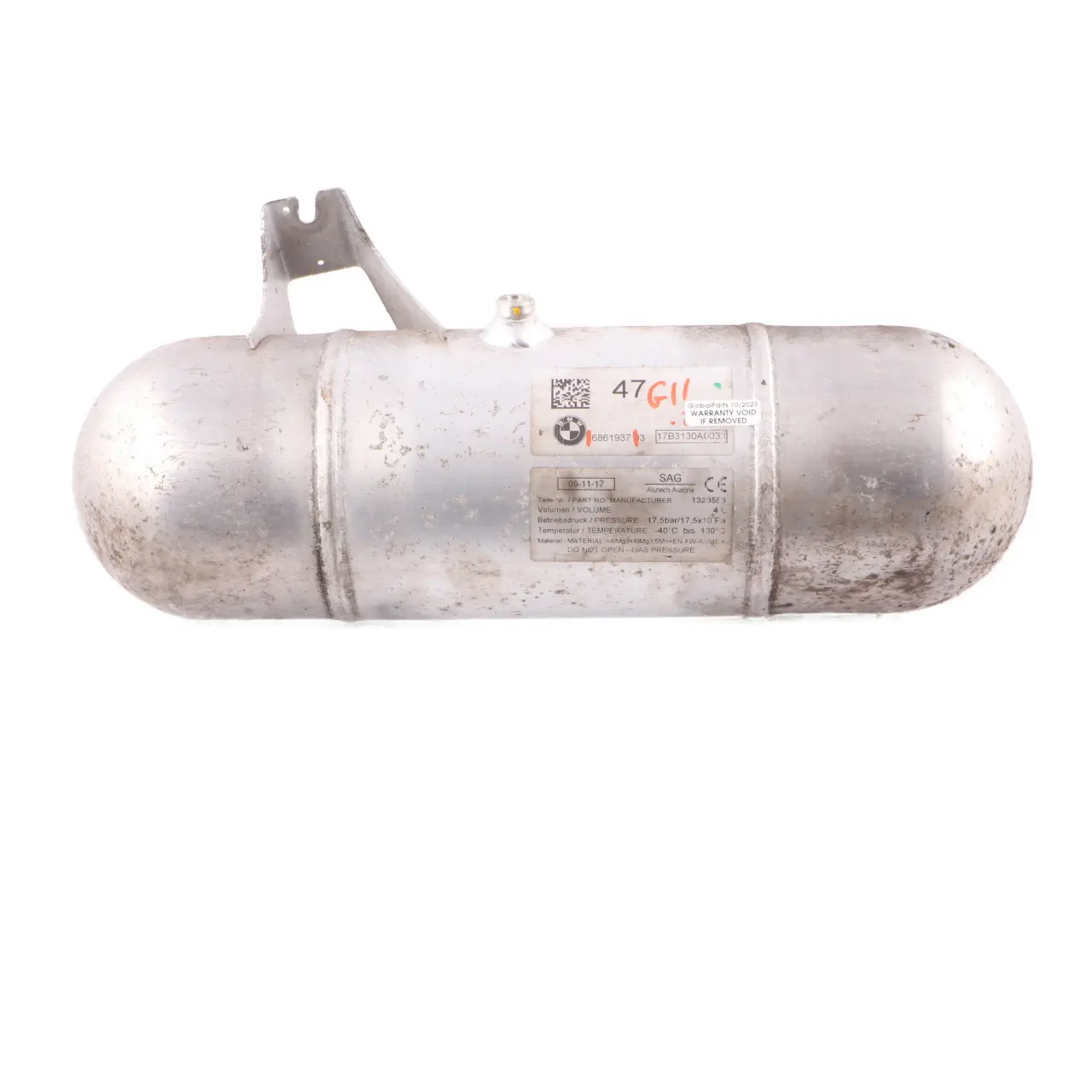 BMW G11 Self Leveling Air Suspension Pressure Reservoir Tank Accumulator 6861937
