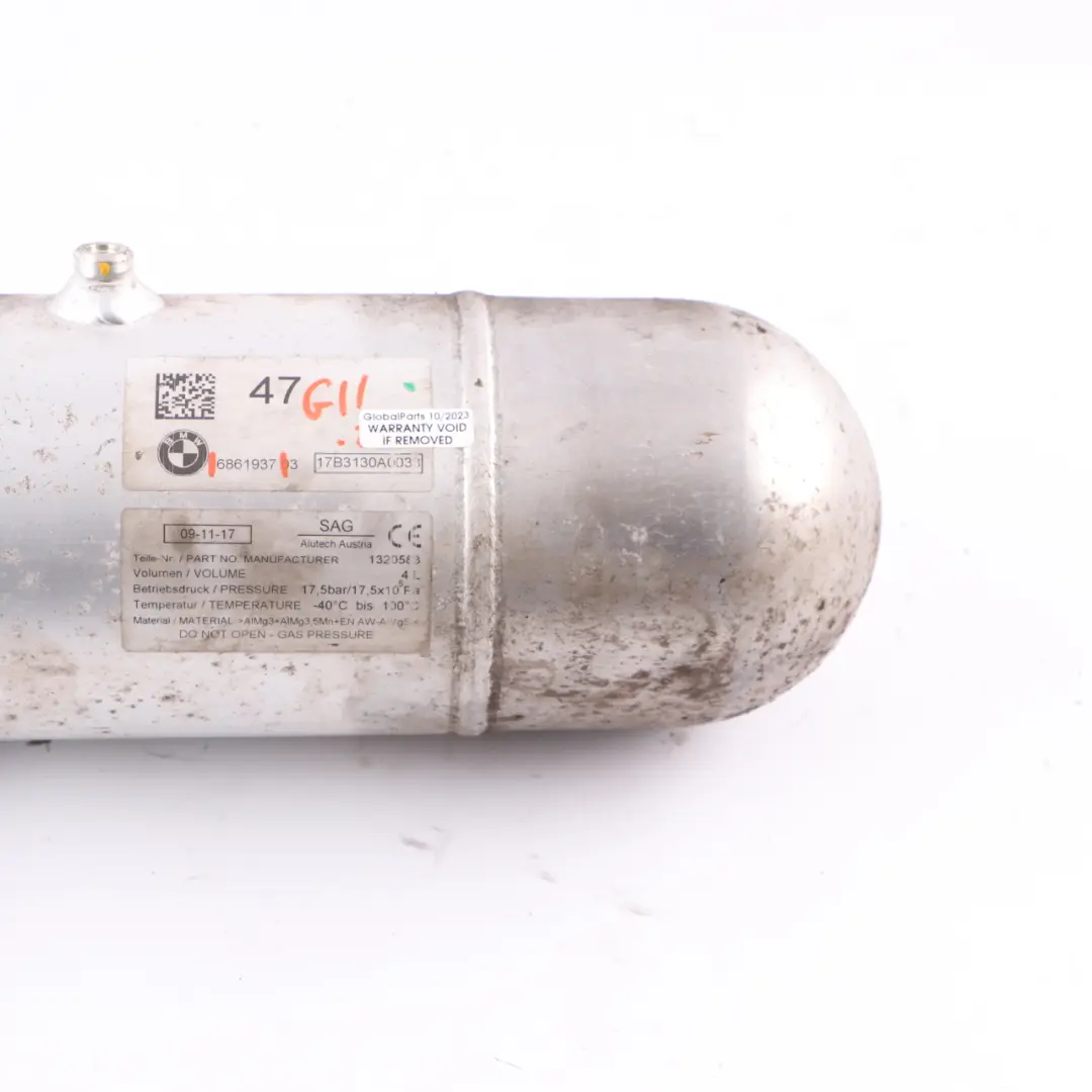 Self Leveling Air Suspension Pressure Reservoir Tank Accumulator to BMW G11 with Part number 6861937 BMW G11 Self Leveling Air Suspension Pressure Reservoir Tank Accumulator - SKU 6861937 - Part number 6861937