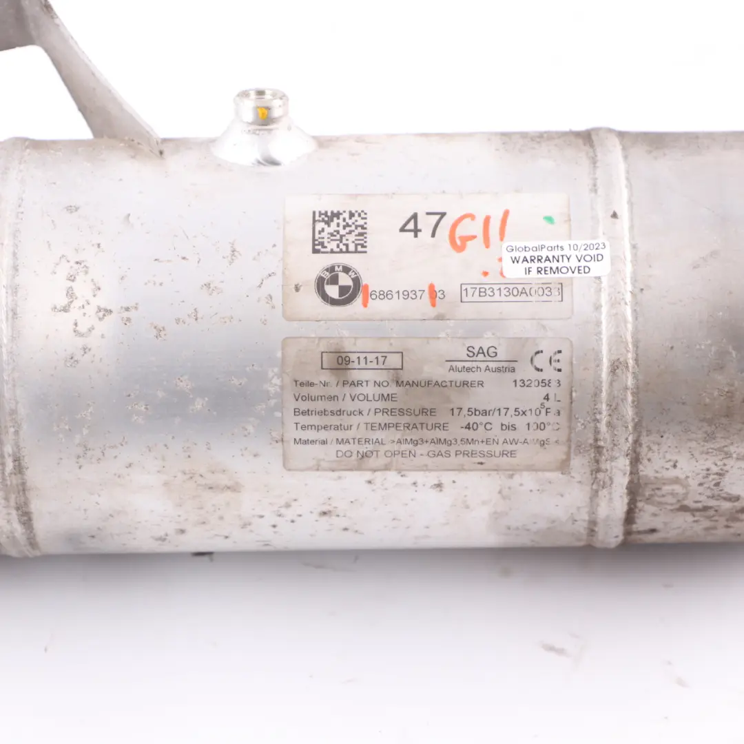 BMW G11 Self Leveling Air Suspension Pressure Reservoir Tank Accumulator - SKU 6861937 - Part number 6861937