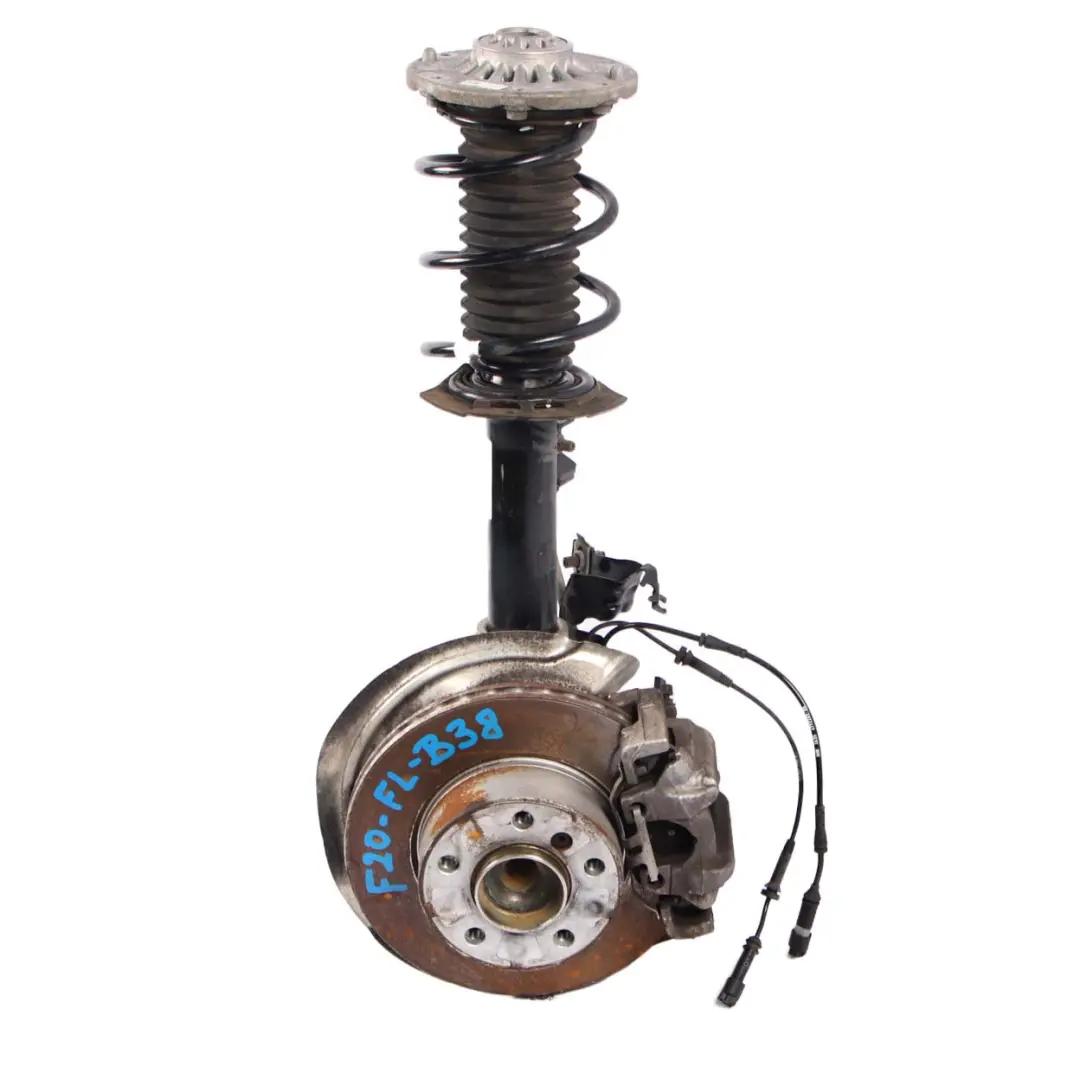 Suspension Leg F20 118i B38 Front Left N/S Spring Strut Hub Brake Disc to BMW with Part number 6862171 BMW Suspension Leg F20 118i B38 Front Left N/S Spring Strut Hub Brake Disc - SKU 6862171-6 - Part number 6862171