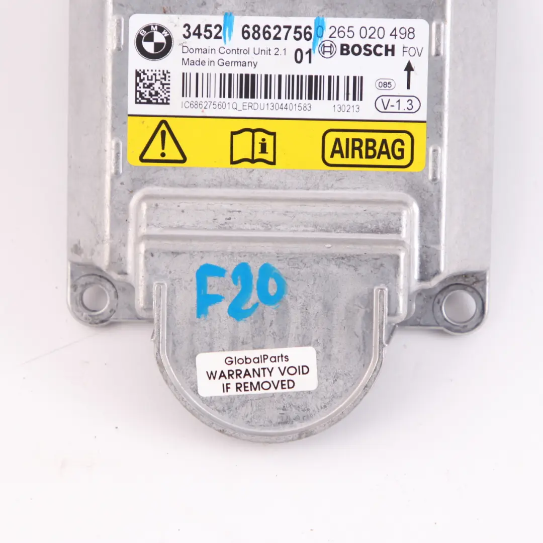 Moduł Sensor ICM AIRBAG do BMW F20 F21 F22 F30 F31 o numerze 6862756 BMW F20 F21 F22 F30 F31 Moduł Sensor ICM AIRBAG - SKU 6862756 - Numer Części 6862756