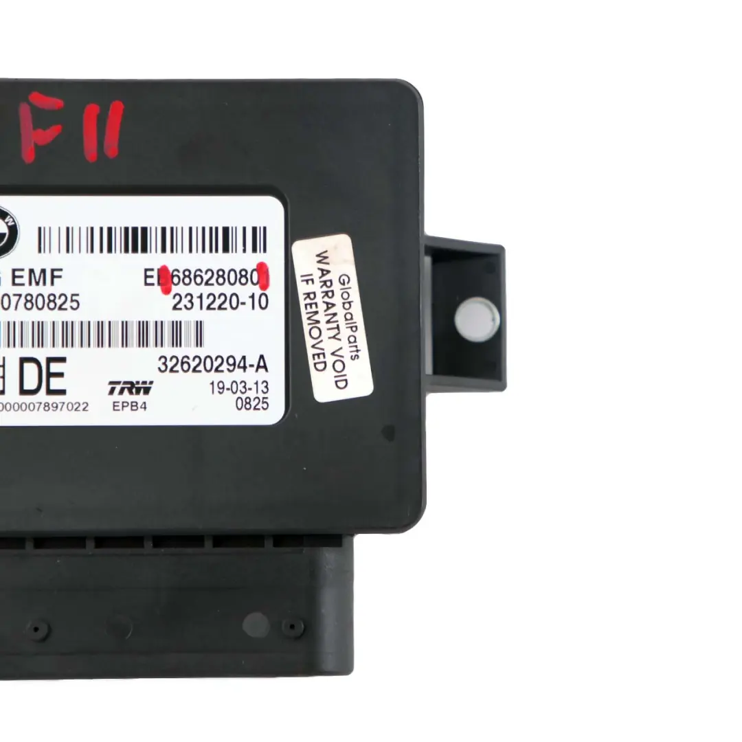Unità controllo freno stazionamento Modulo EMF per BMW F10 F11 F12 X3 F25 con numero di parte 6863277 BMW F10 F11 F12 X3 F25 Unità controllo freno stazionamento Modulo EMF - SKU 6862808 - Numero di parte 6863277