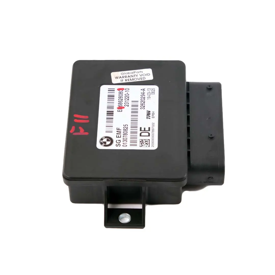 Unità controllo freno stazionamento Modulo EMF per BMW F10 F11 F12 X3 F25 con numero di parte 6863277 BMW F10 F11 F12 X3 F25 Unità controllo freno stazionamento Modulo EMF - SKU 6862808 - Numero di parte 6863277