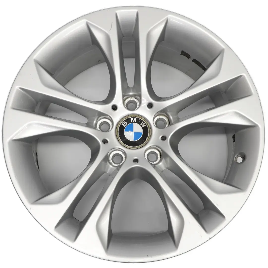 Reflex Silver Wheel Rim Alloy 18" Double Spoke 605 8J ET:43 to BMW X3 F25 with Part number 6862886 BMW X3 F25 Reflex Silver Wheel Rim Alloy 18" Double Spoke 605 8J ET:43 - SKU 6862886-1 - Part number 6862886