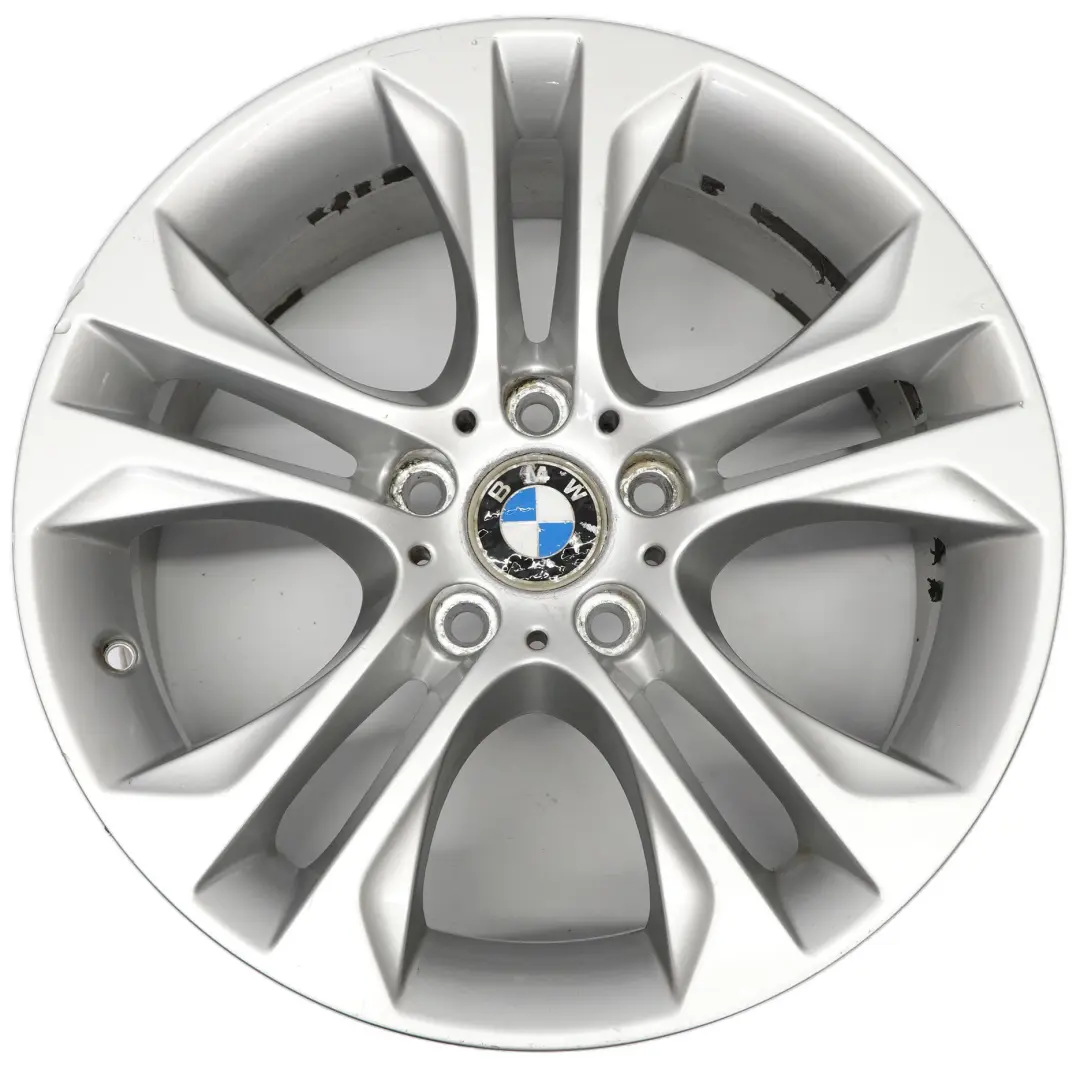 BMW X3 F25 Srebrna Felga Aluminiowa 18" 605 8J ET:43 Double Spoke - SKU 6862886-2 - Numer Części 6862886