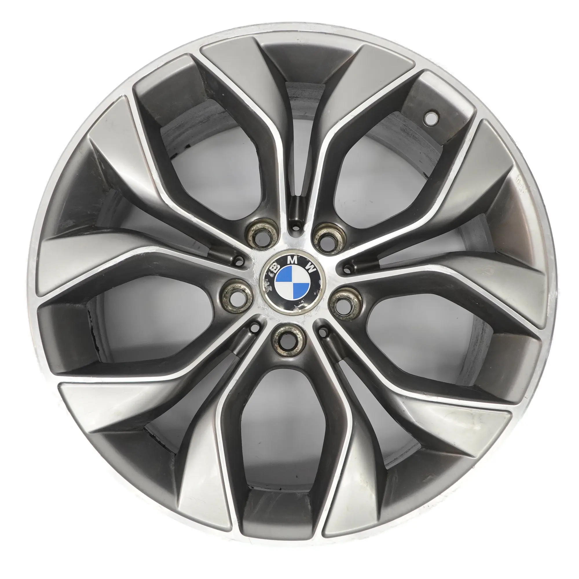 BMW X3 F25 Trasera Reflex Plata Llanta aleación 19 "Y Spoke 9,5J ET:48 6862891