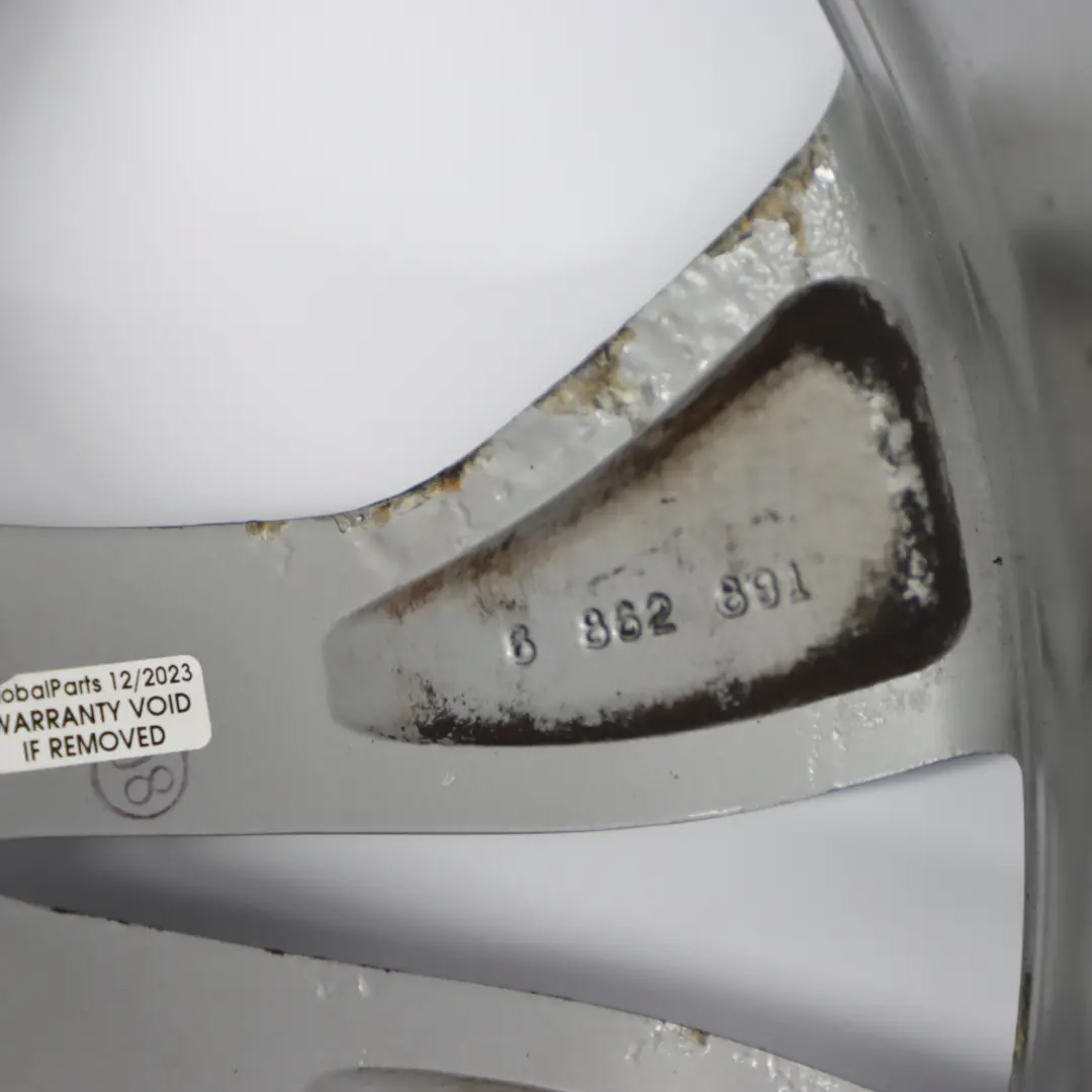 BMW X3 F25 Rear Reflex Silver Wheel Rim Alloy 19" Y Spoke 608 9,5J ET:48 - SKU 6862891-2 - Part number 6862891