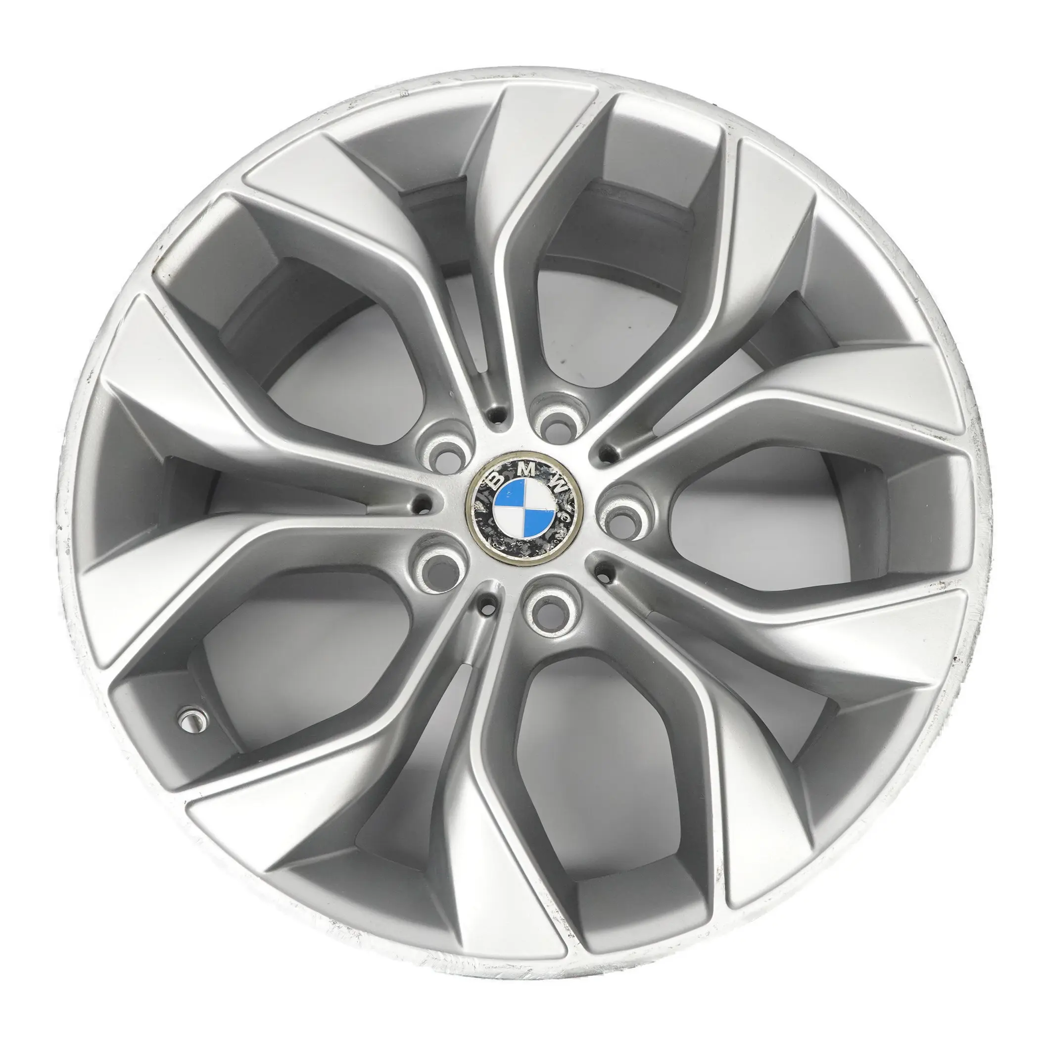 BMW X3 F25 Cerchio posteriore argento in lega 19" Y Spoke 608 9,5J ET:48 6862891