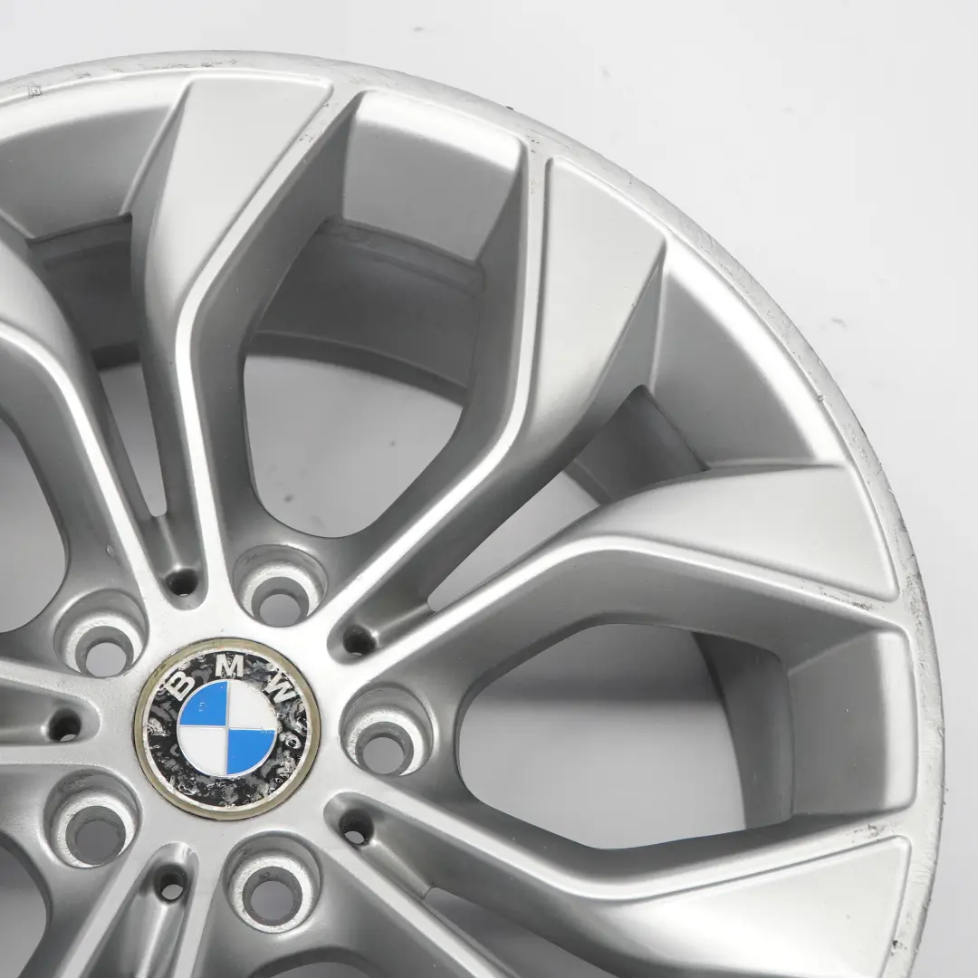 BMW X3 F25 Rear Silver Wheel Rim Alloy 19" Y Spoke 608 9,5J ET:48 - SKU 6862891-3 - Part number 6862891