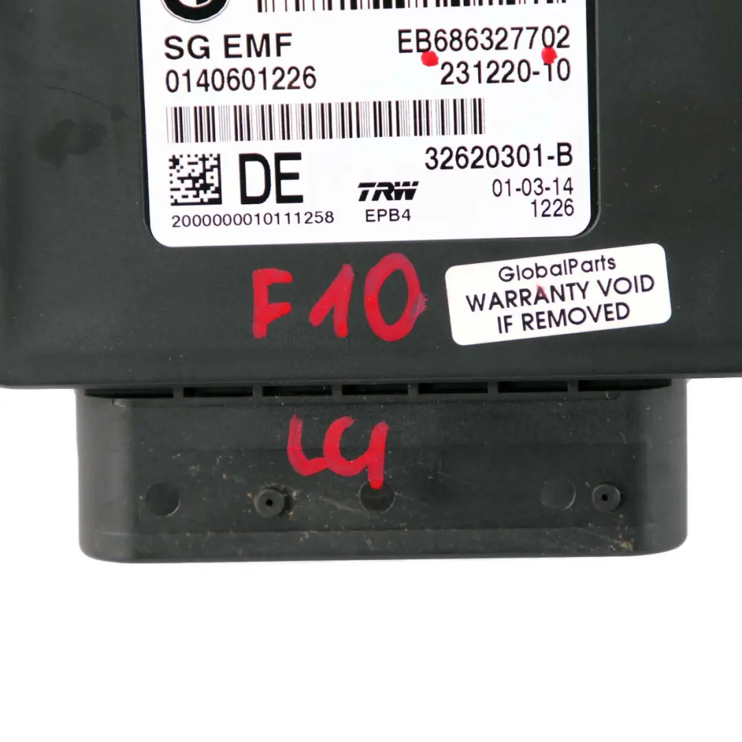Freno estacionamiento Unidad Control Módulo EMF para BMW F10 F11 LCI con número de pieza 6863277 BMW F10 F11 LCI Freno estacionamiento Unidad Control Módulo EMF - SKU 6863277 - Número de pieza 6863277