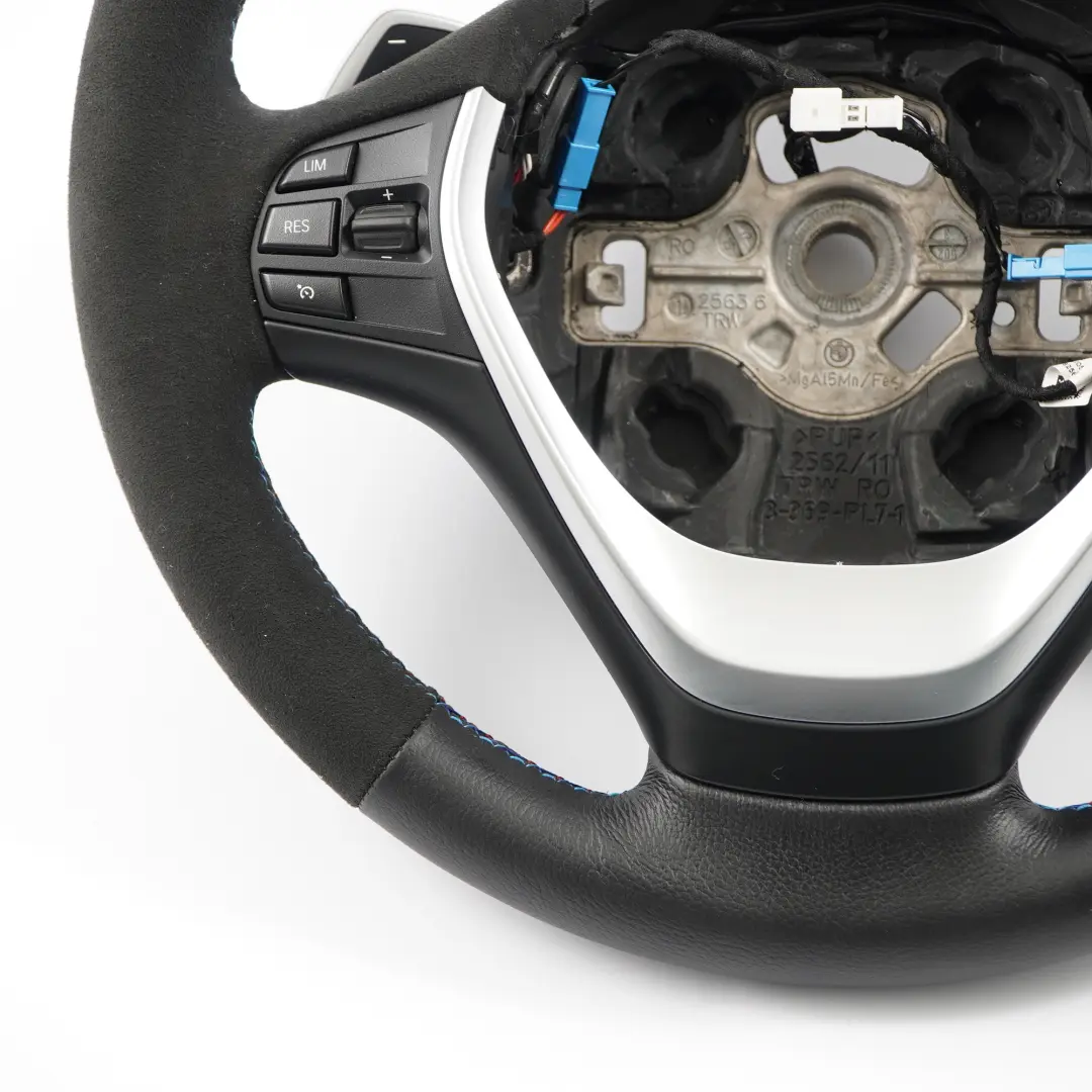 Leather Alcantara Sport Steering Wheel Paddle Shift to BMW F20 F21 F30 F31 F32 NEW with Part number 6863343 BMW F20 F21 F30 F31 F32 NEW Leather Alcantara Sport Steering Wheel Paddle Shift - SKU 6863343-1 - Part number 6863343