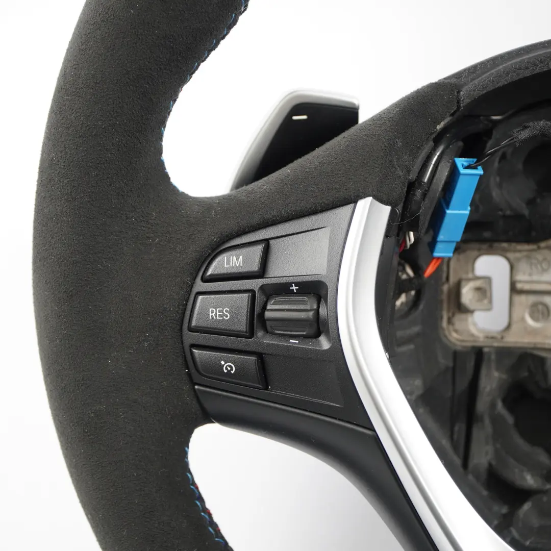 Leather Alcantara Sport Steering Wheel Paddle Shift to BMW F20 F21 F30 F31 F32 NEW with Part number 6863343 BMW F20 F21 F30 F31 F32 NEW Leather Alcantara Sport Steering Wheel Paddle Shift - SKU 6863343-1 - Part number 6863343