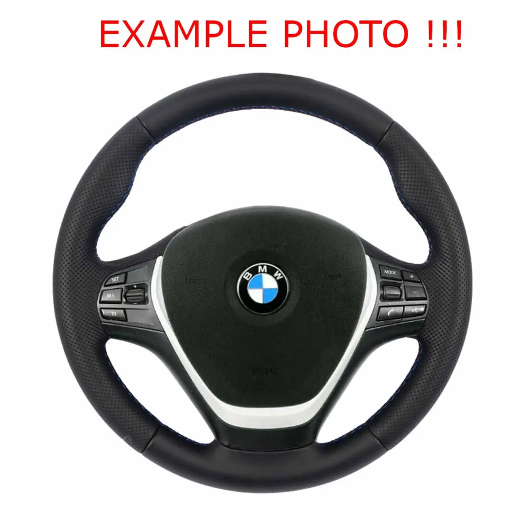 BMW F20 F21 F30 F31 F32 F36 NUOVO Pelle Nera Volante Sportivo Sport M-tricolore - SKU 6863346-1 - Numero di parte 6863346