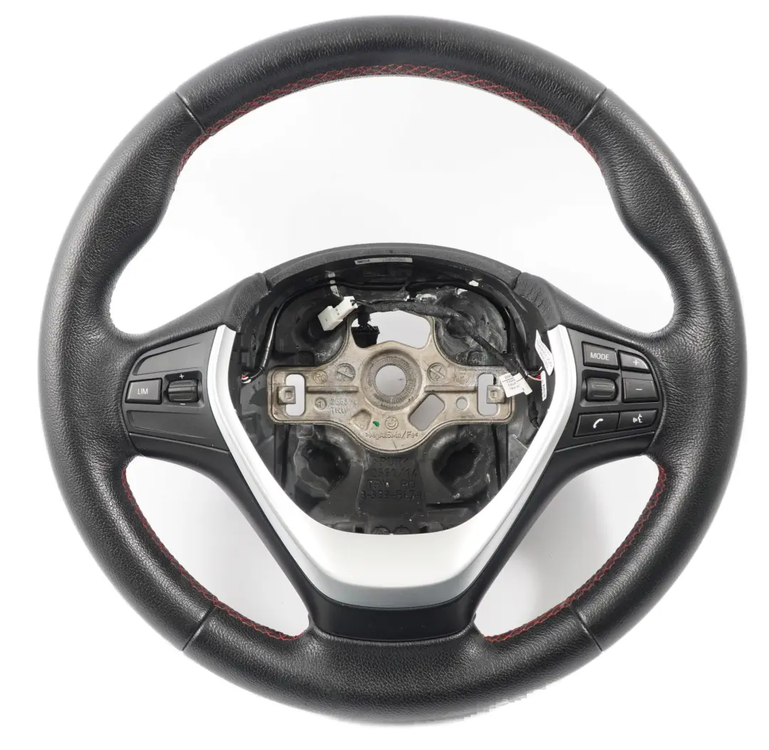 BMW F20 F21 F30 F31 Black Leather Sport Steering Wheel Red Thread Multifunction - SKU 6863346-4 - Part number 6863346