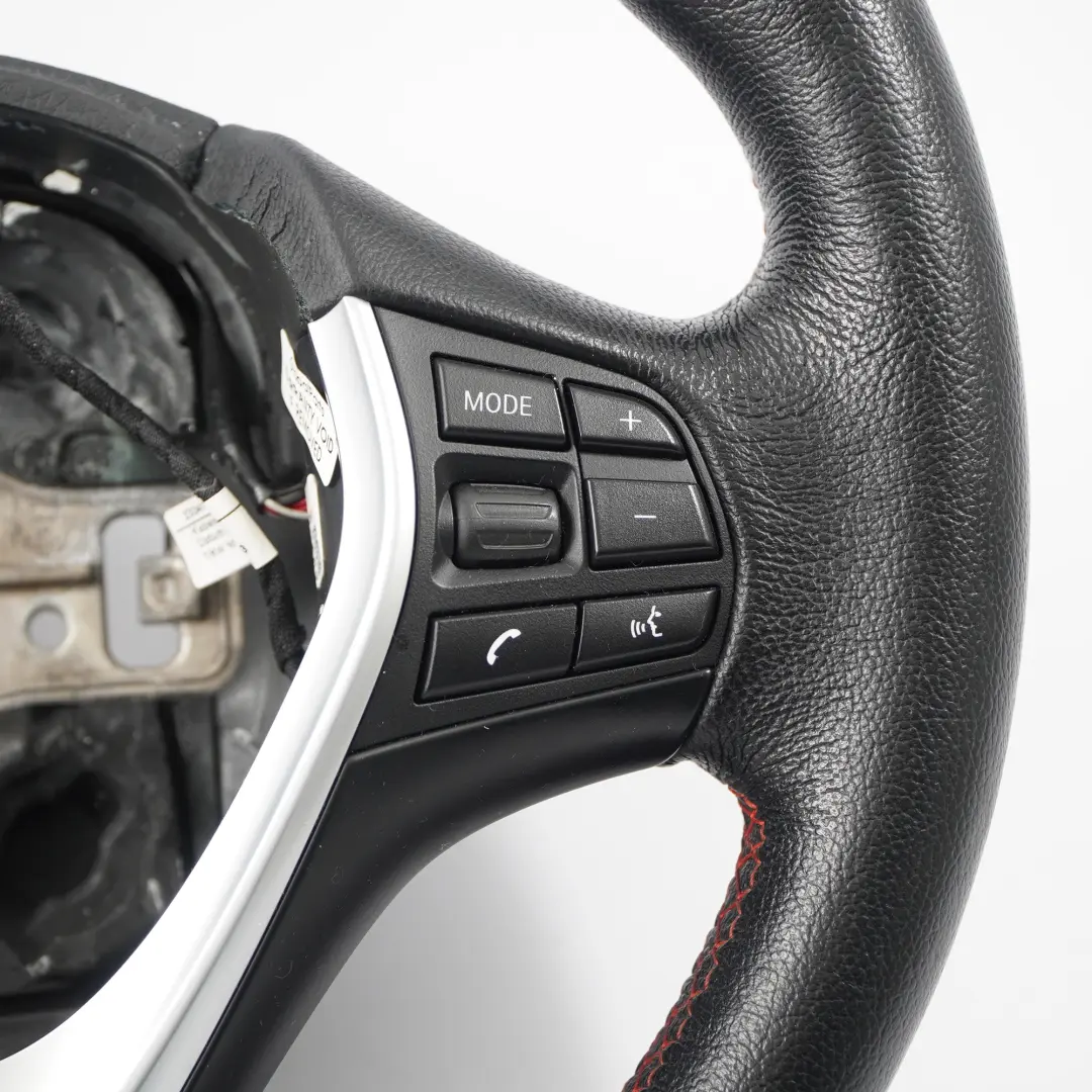 BMW F20 F21 F30 F31 Black Leather Sport Steering Wheel Red Thread Multifunction - SKU 6863346-4 - Part number 6863346