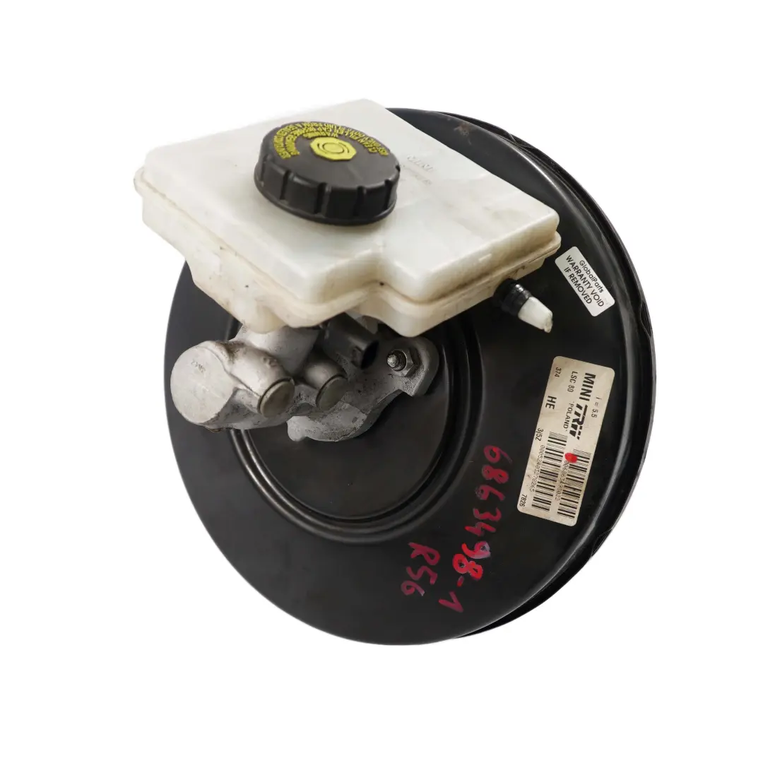 Servo Unite de Frein Maitre Cylindre pour Mini Cooper R55 R56 R57 R60 à propos du numéro de pièce 6863498 Mini Cooper R55 R56 R57 R60 Servo Unite de Frein Maitre Cylindre - SKU 6863498-1 - Numéro de pièce 6863498