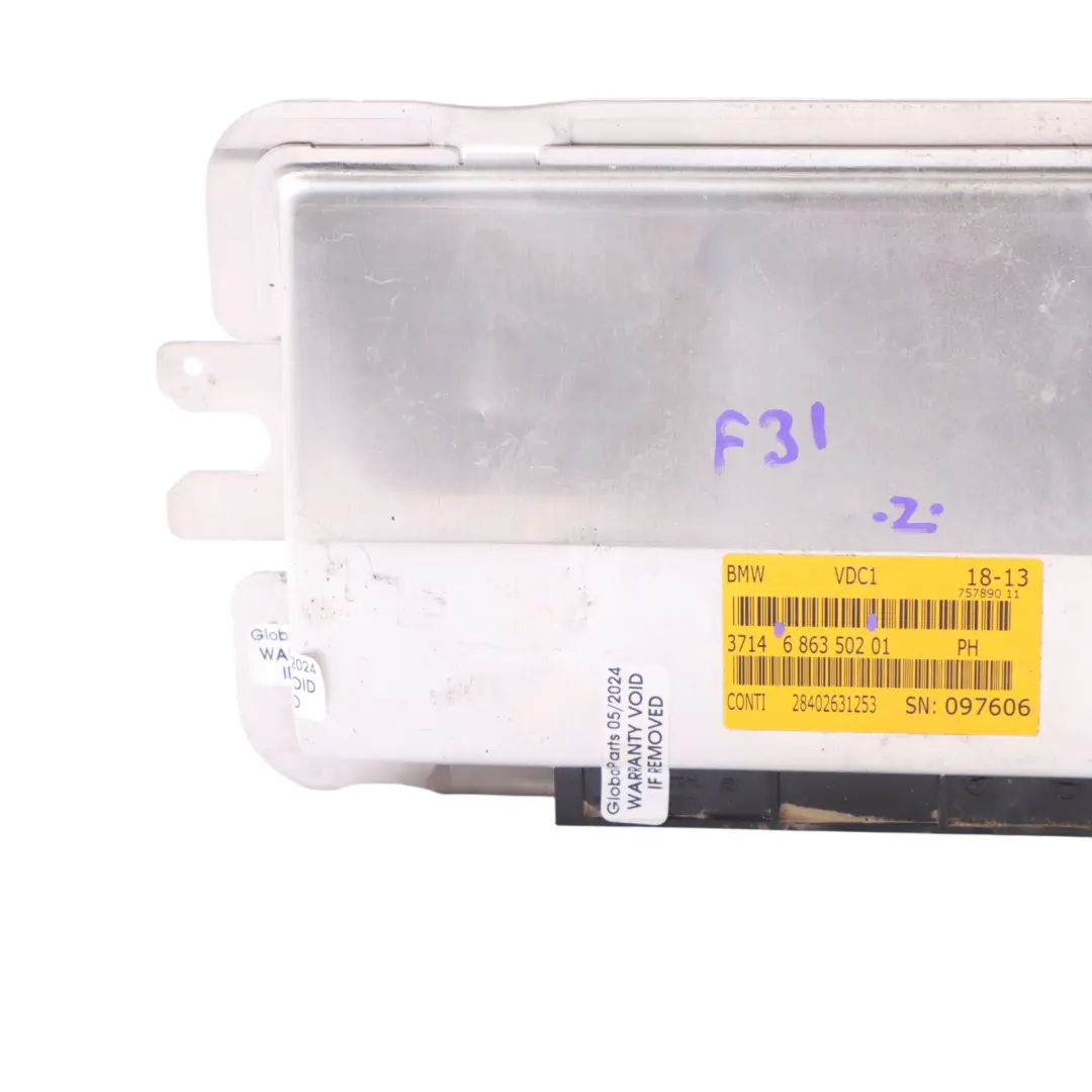 VDC Rear M Sport Suspension Control Unit Module to BMW F10 F20 F30 with Part number 6863502 BMW F10 F20 F30 VDC Rear M Sport Suspension Control Unit Module - SKU 6863502 - Part number 6863502
