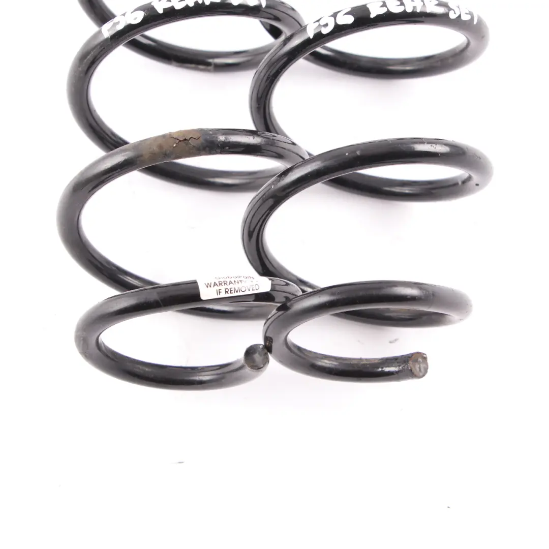 Coil Spring Rear Axle Suspension Left Right N/O/S Set to Mini F56 with Part number 6864182 Mini F56 Coil Spring Rear Axle Suspension Left Right N/O/S Set - SKU 6864182 - Part number 6864182