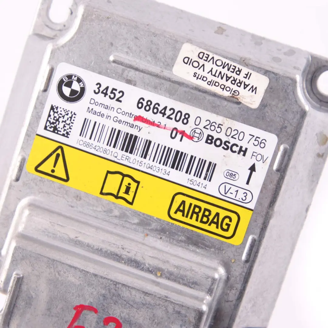 BMW F20 F21 F22 F30 F31 Moduł Sterownik Poduszek Airbag ECU ICM - SKU 6864208 - Numer Części 6864208