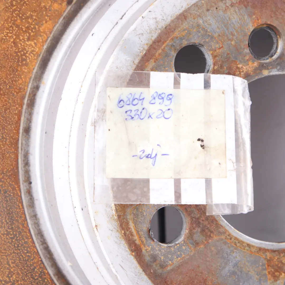 Brake Disc BMW F30 F32 Rear Left Right Wheel N/O/S Ventilated Set 330X20 to with Part number 6864899 Brake Disc BMW F30 F32 Rear Left Right Wheel N/O/S Ventilated Set 330X20 - SKU 6864899 - Part number 6864899
