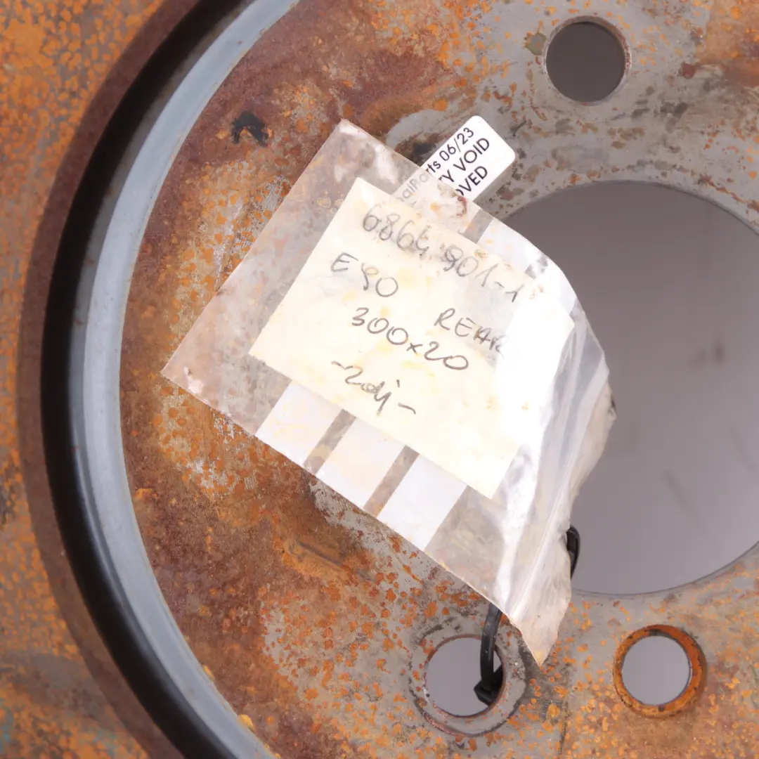 Brake Disc BMW E81 E87 E90 E91 Rear Left Right Wheel Ventilated Disc 300X20 to with Part number 6864901 Brake Disc BMW E81 E87 E90 E91 Rear Left Right Wheel Ventilated Disc 300X20 - SKU 6864901-1 - Part number 6864901