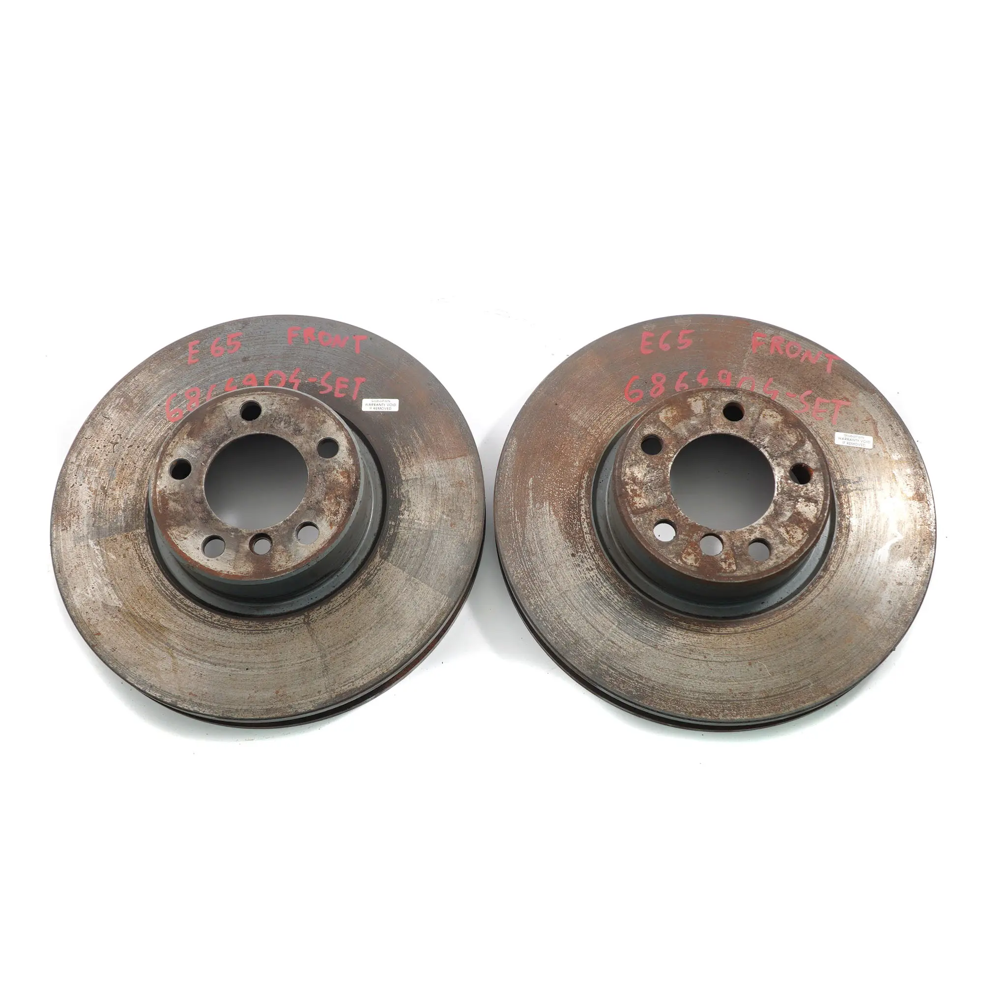BMW E65 Brake Disc Front Wheel Left Right N/O/S 750i Ventilated Set 348X36