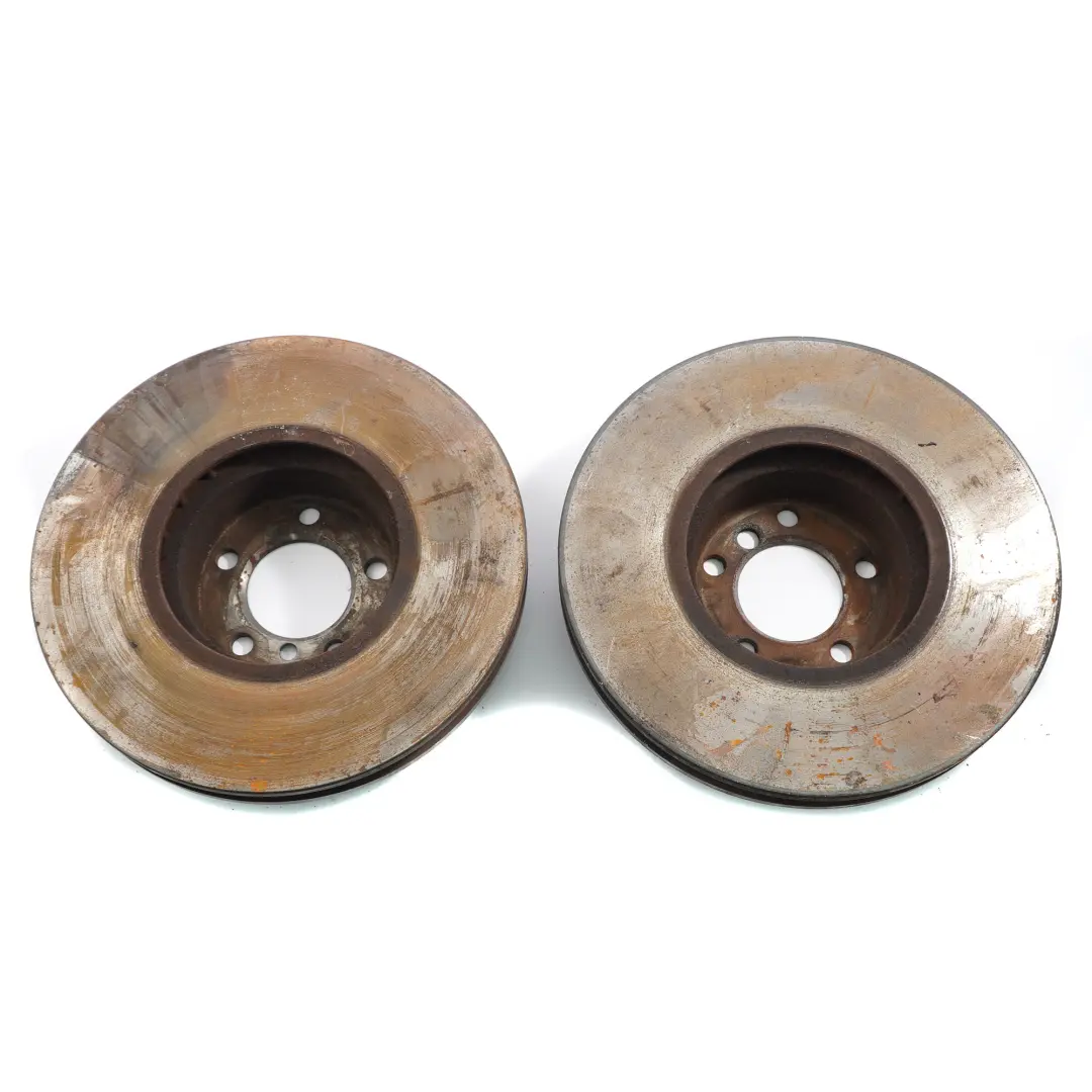 BMW E65 Brake Disc Front Wheel Left Right N/O/S 750i Ventilated Set 348X36 - SKU 6864904-SET - Part number 6864904