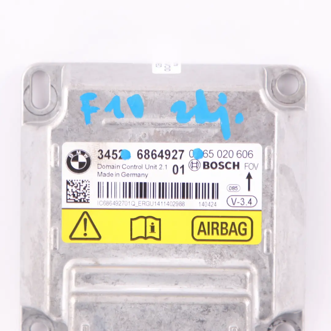 BMW F01 F02 LCI F06 F10 F11 F13 ECU ICM Steuergerät Modul Airbag - SKU 6864927 - Teilenummer 6864927
